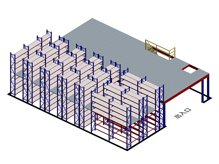 閣樓貨架立體方案圖