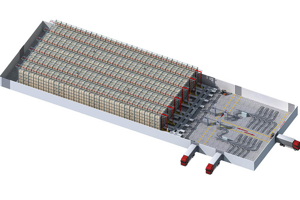 自動(dòng)化立體庫3D方案圖